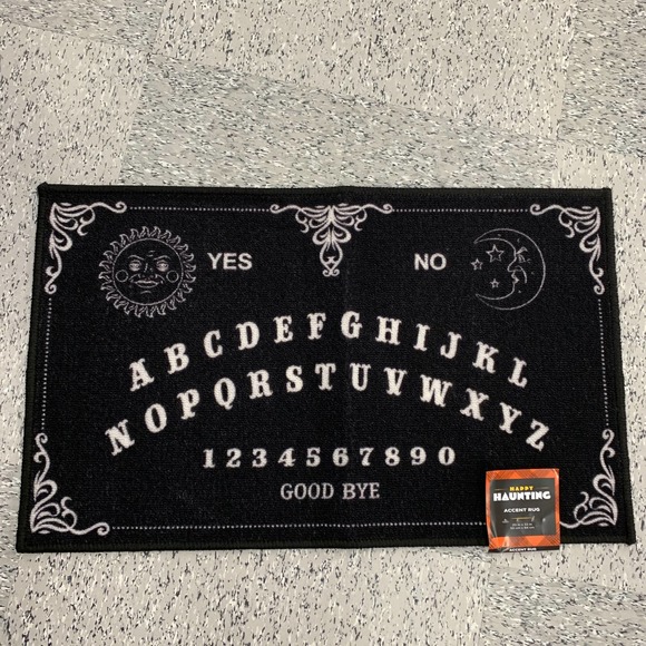 Halloween Ouija Board Spooky Moon Sun Witch Magic Fortune Teller Accent Mat Rug - Picture 2 of 9